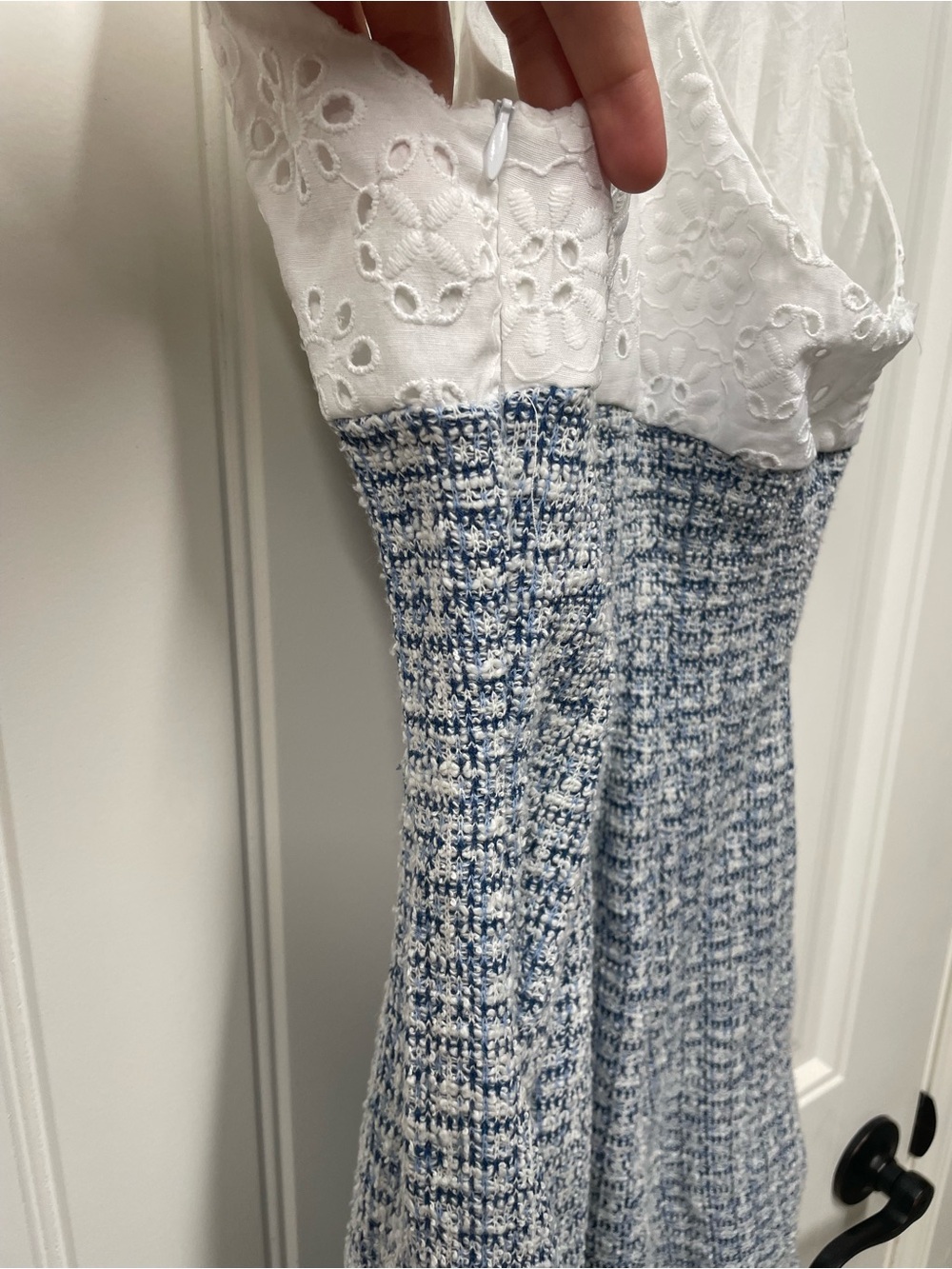 Zara Contrasting Fabric Dress - Picture 5 of 6